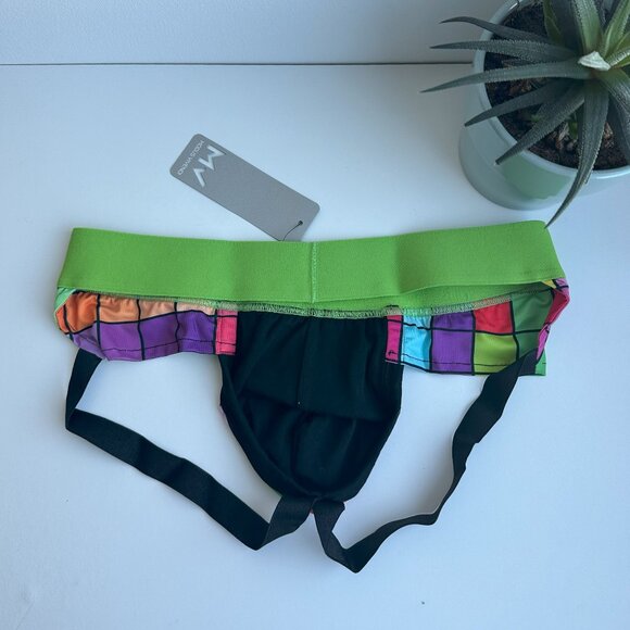 Modus Vivendi - Inclusive Fly Jockstrap in Green - Picture 4 of 7